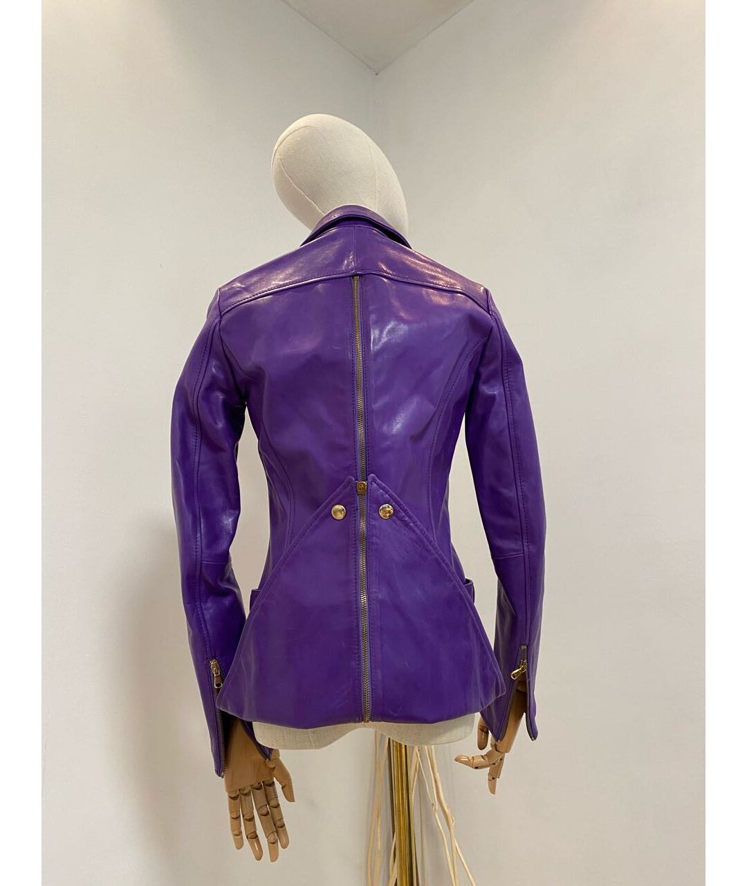 FRANKIE MORELLO Фиолетовая кожаная куртка, фото 2