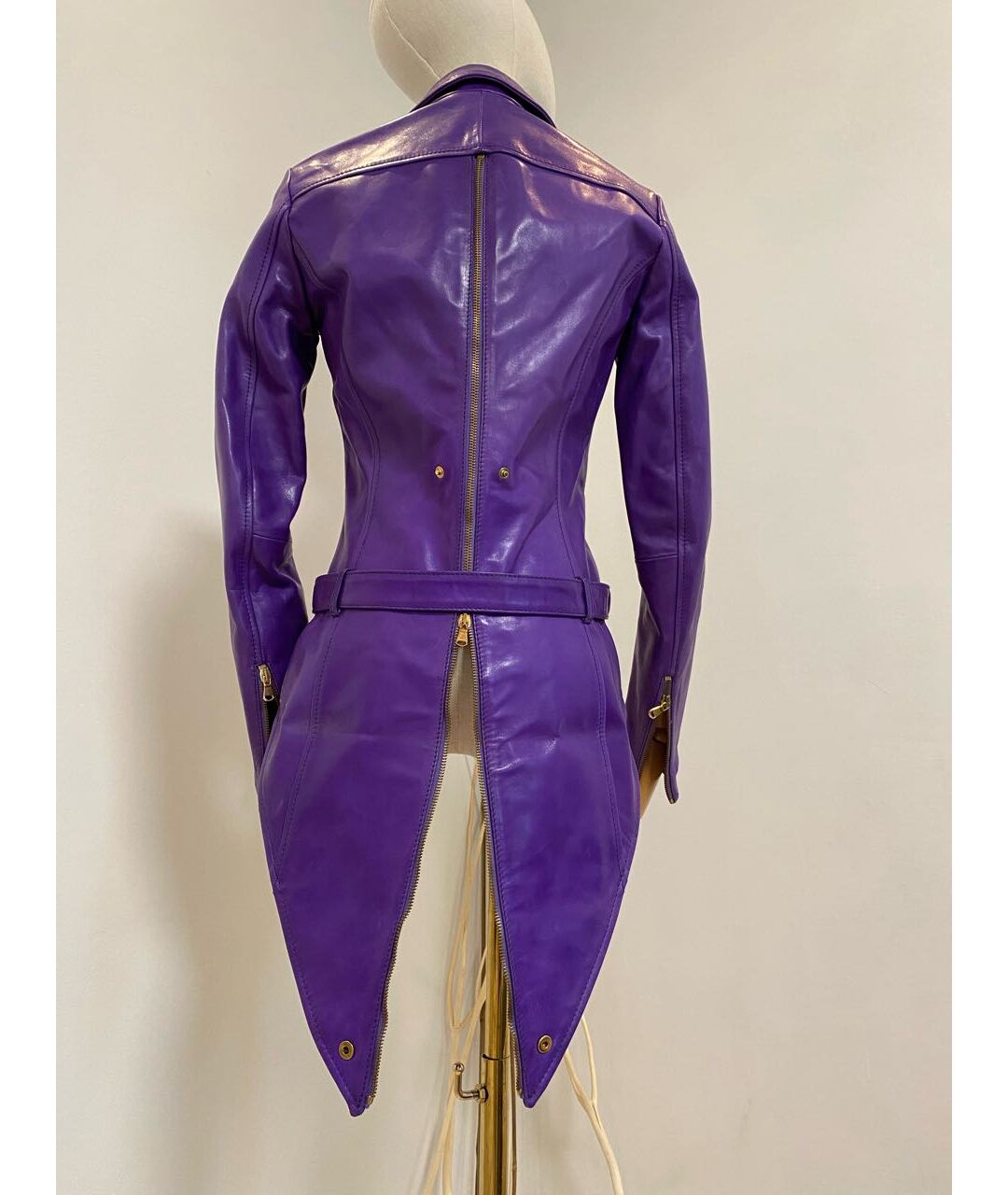 FRANKIE MORELLO Фиолетовая кожаная куртка, фото 7