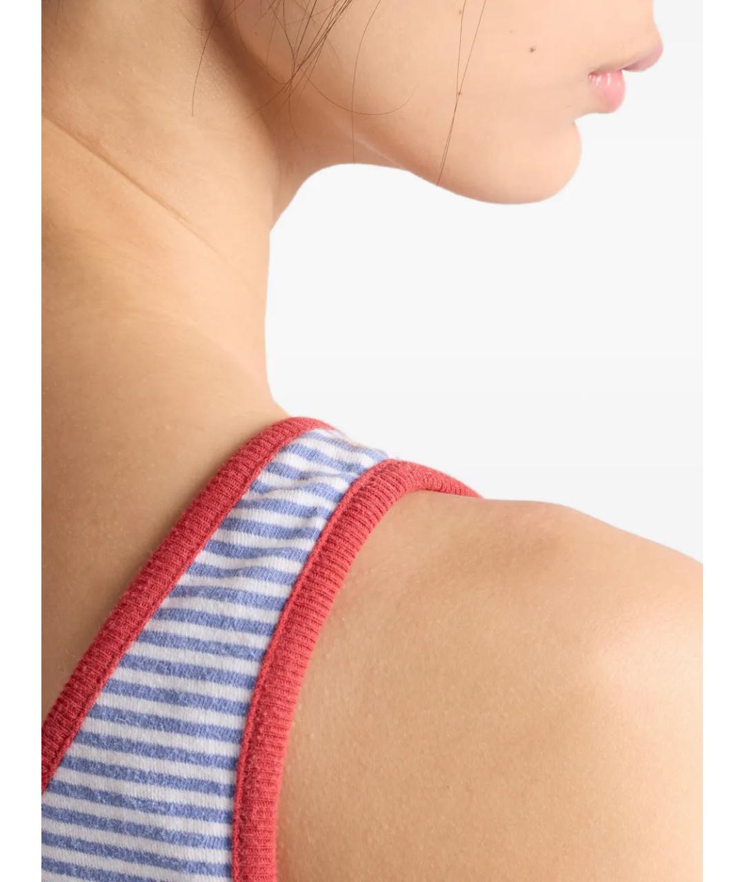 PRADA Синяя хлопковая майка, фото 5