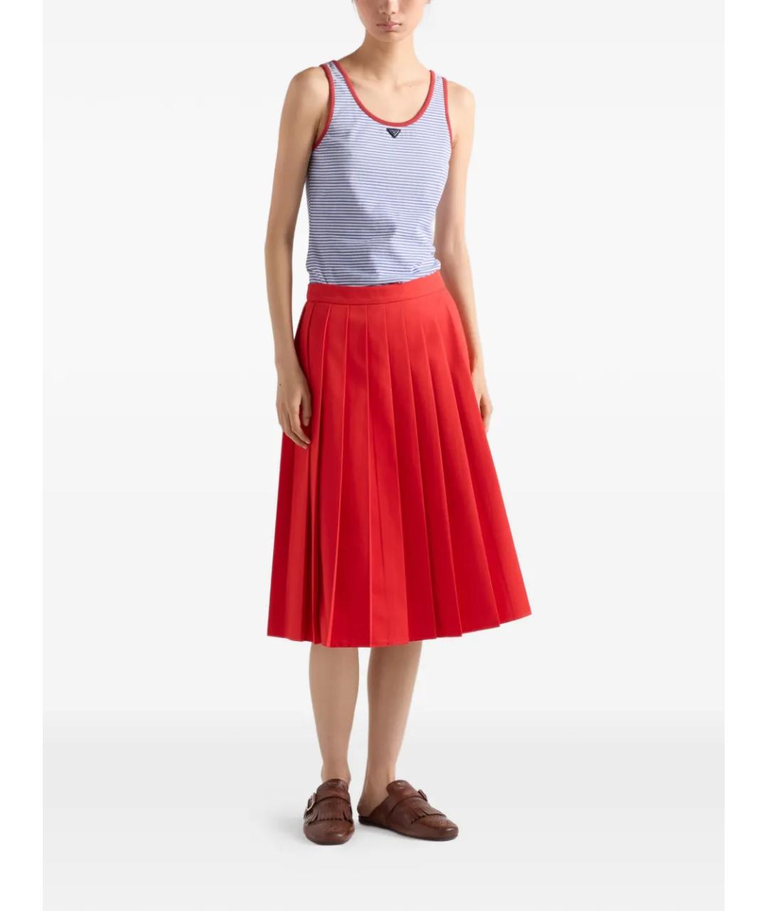 PRADA Синяя хлопковая майка, фото 2