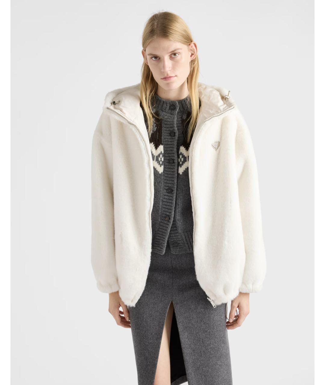 PRADA Белая куртка, фото 4