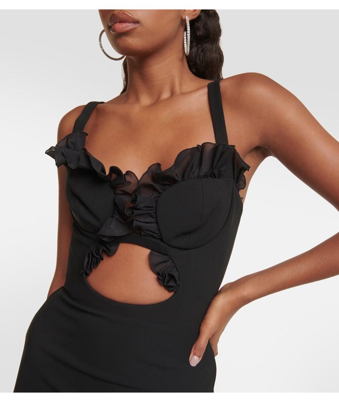 NENSI DOJAKA Черное коктейльное платье, фото 2