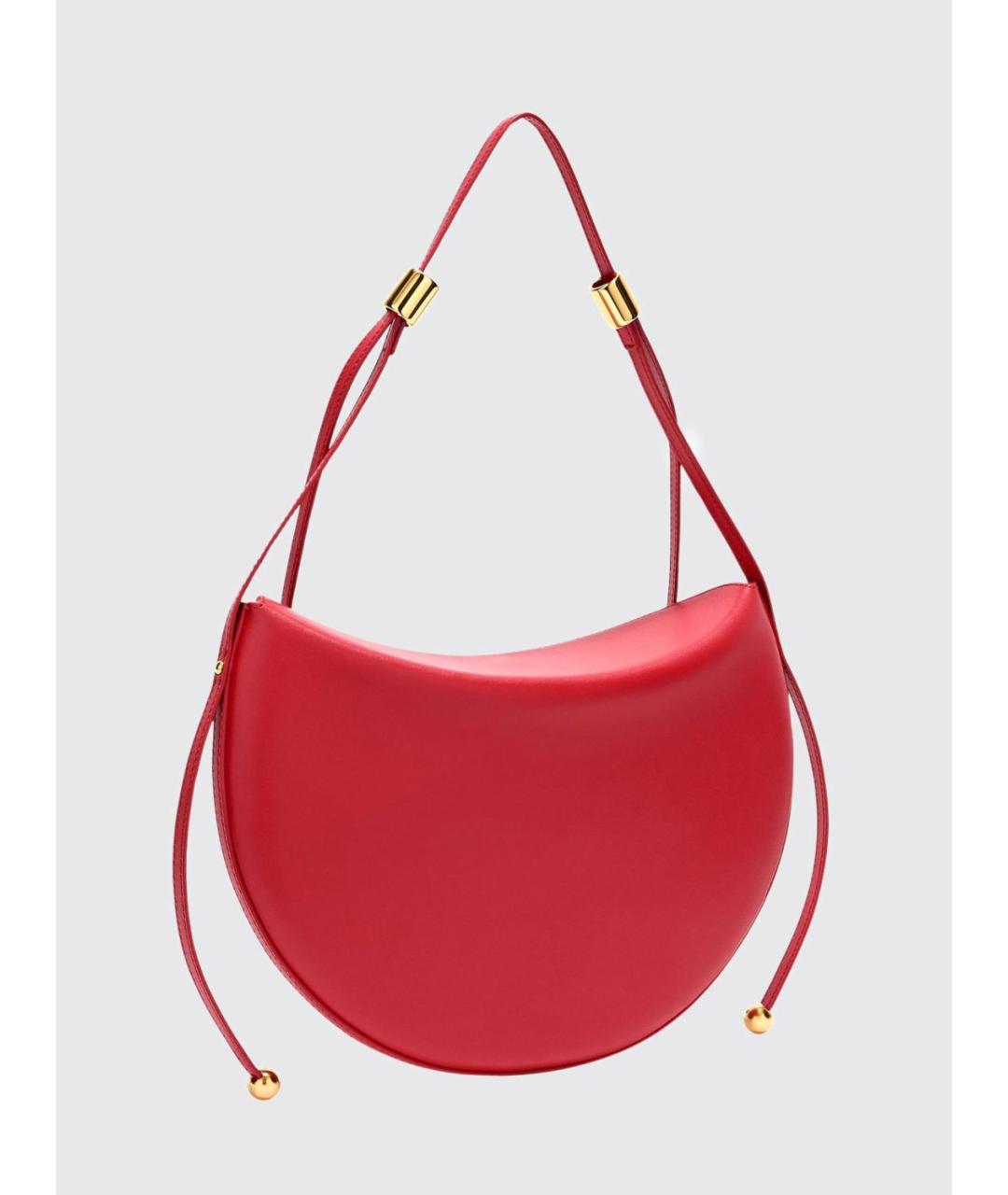 FURLA Красная кожаная сумка с короткими ручками, фото 3