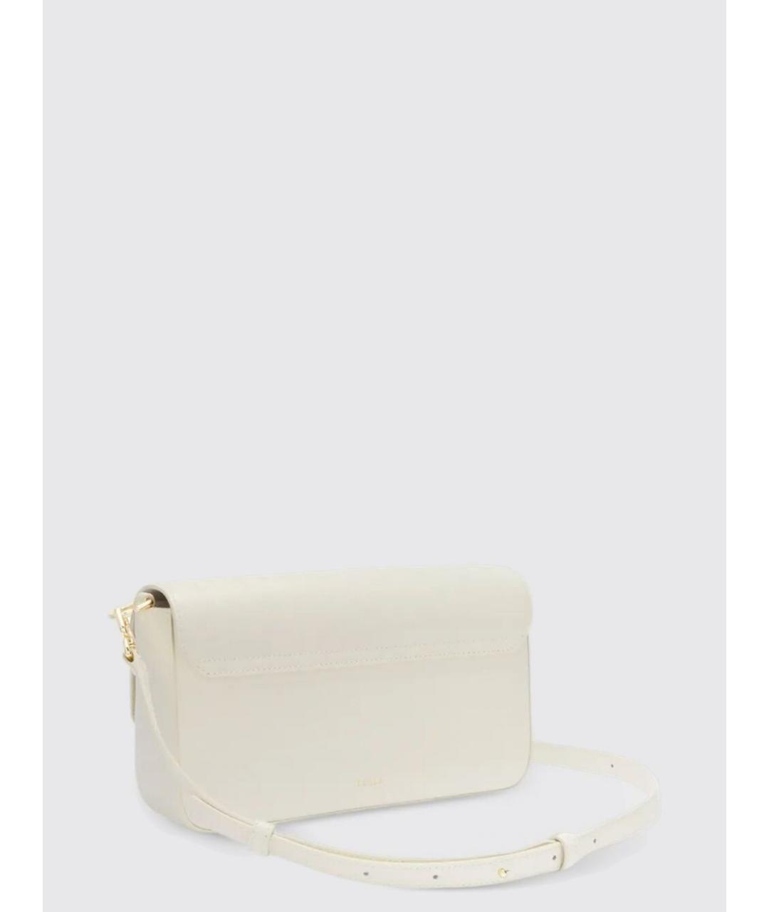 FURLA Бежевая кожаная сумка через плечо, фото 3