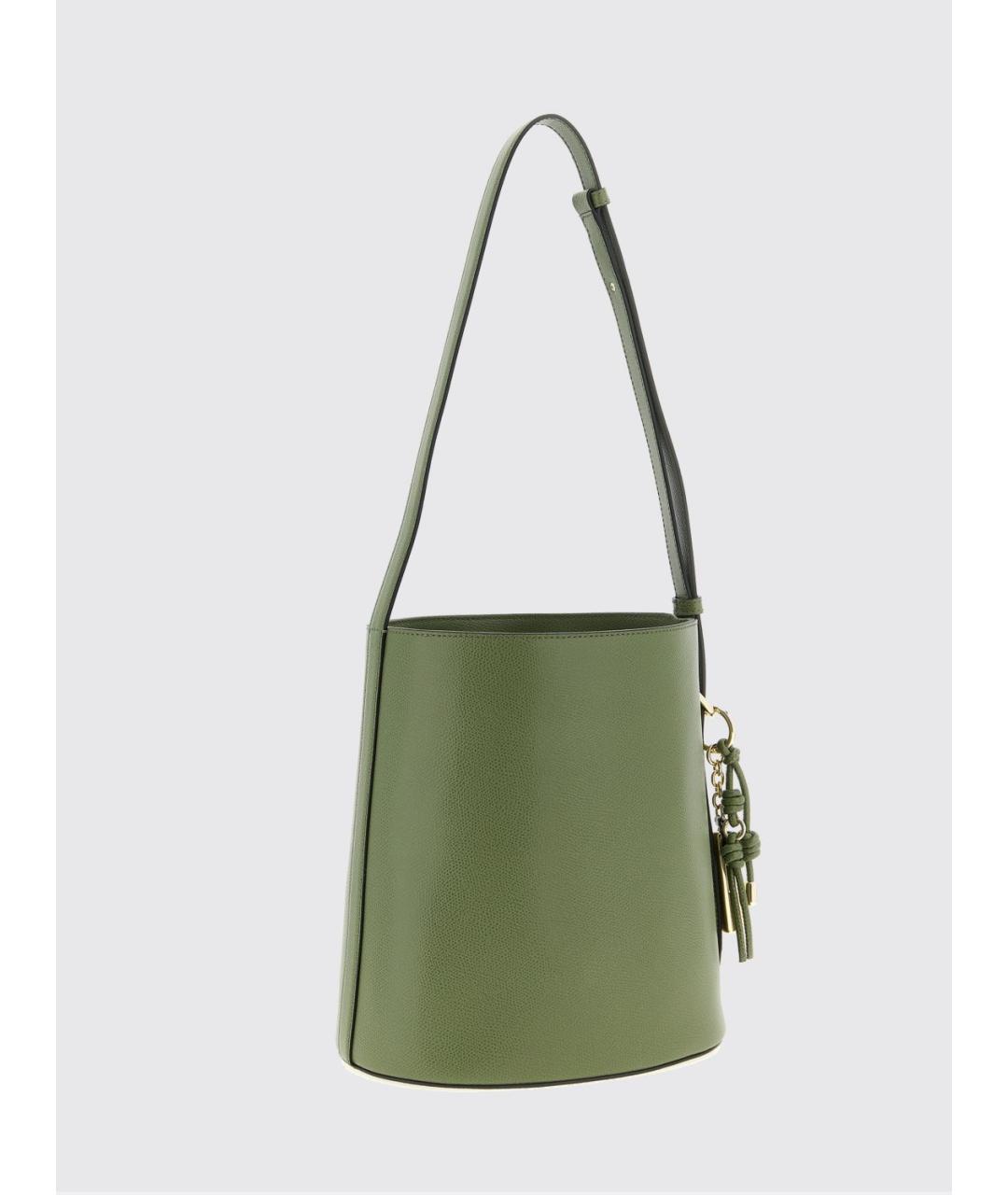 FURLA Зеленая кожаная сумка через плечо, фото 2