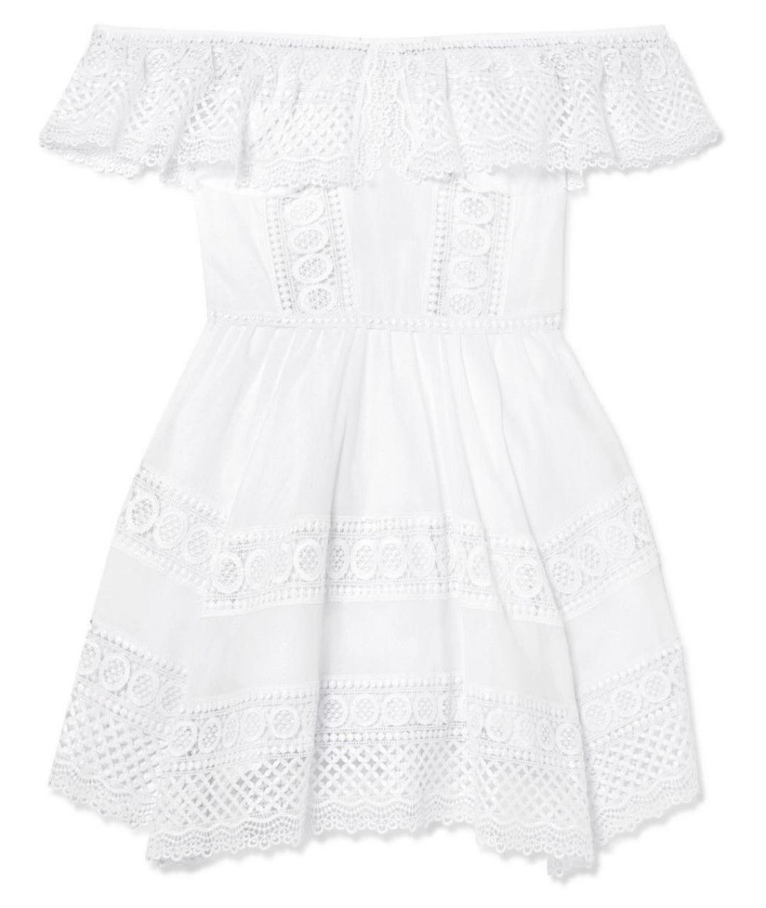 CHARO RUIZ Белое коктейльное платье, фото 1