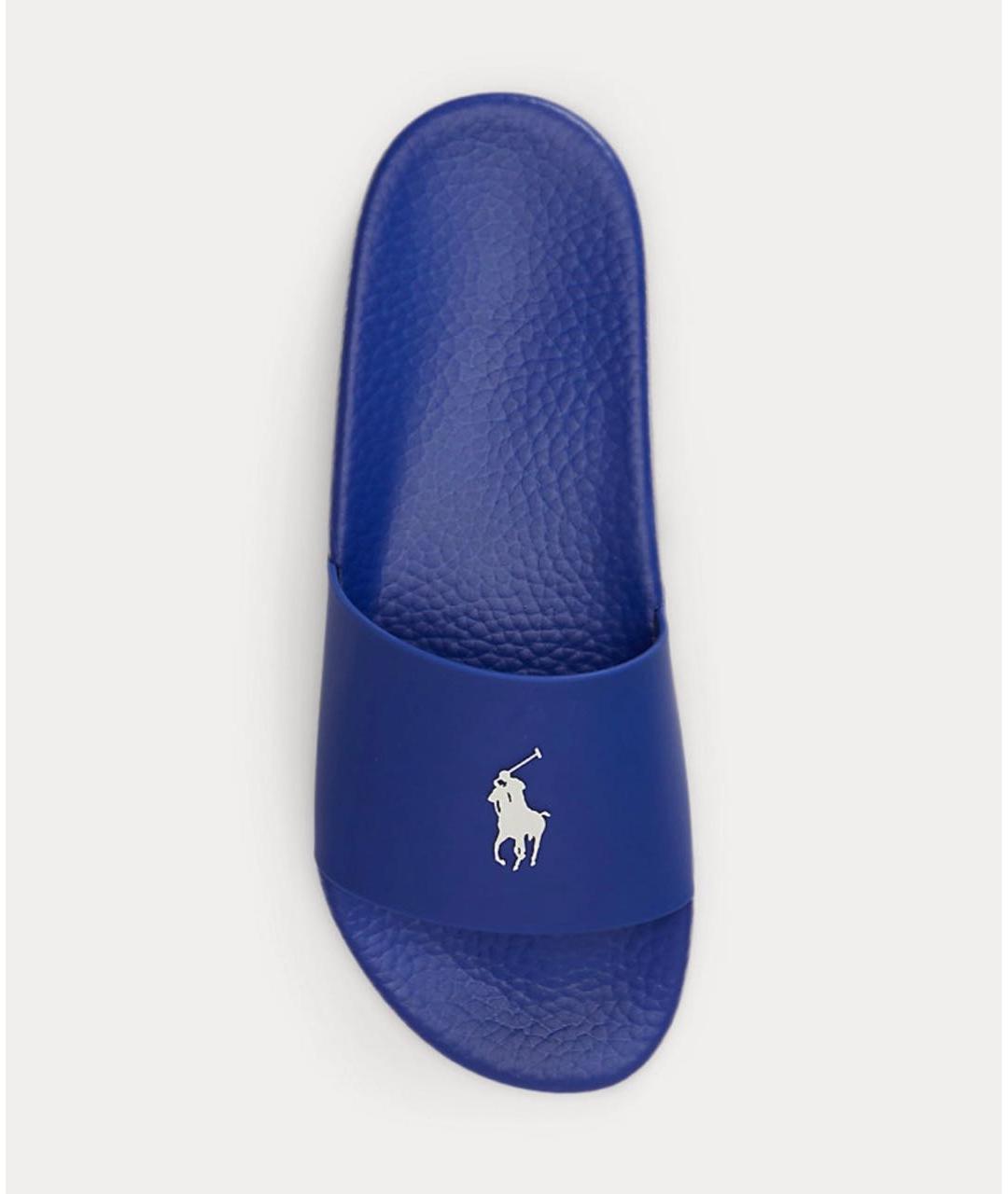 POLO RALPH LAUREN Синие шлепанцы, фото 4