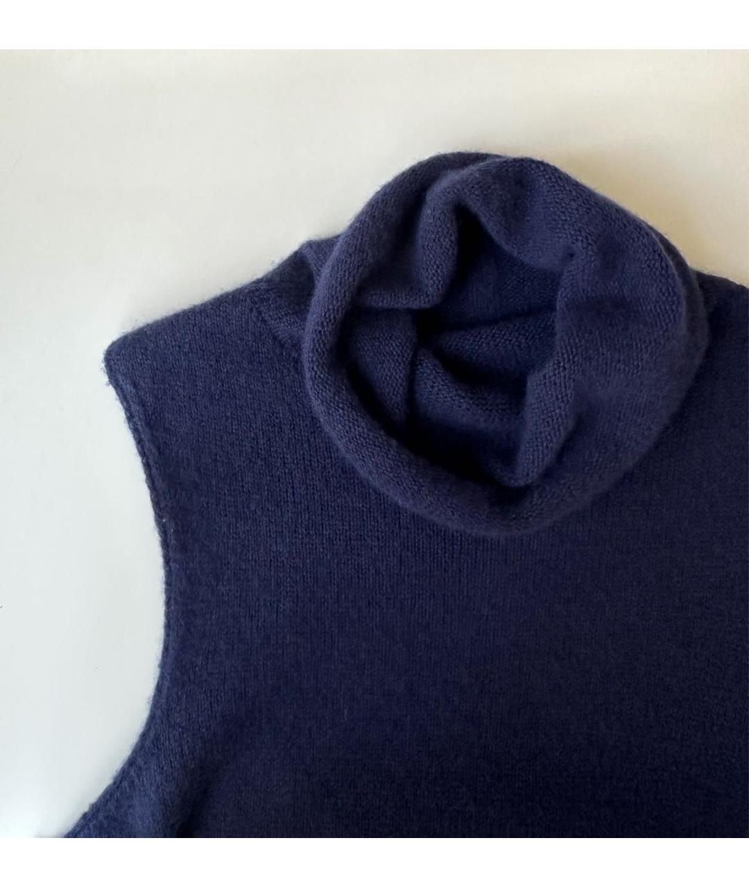 THE ROW Темно-синий кашемировый джемпер / свитер, фото 5