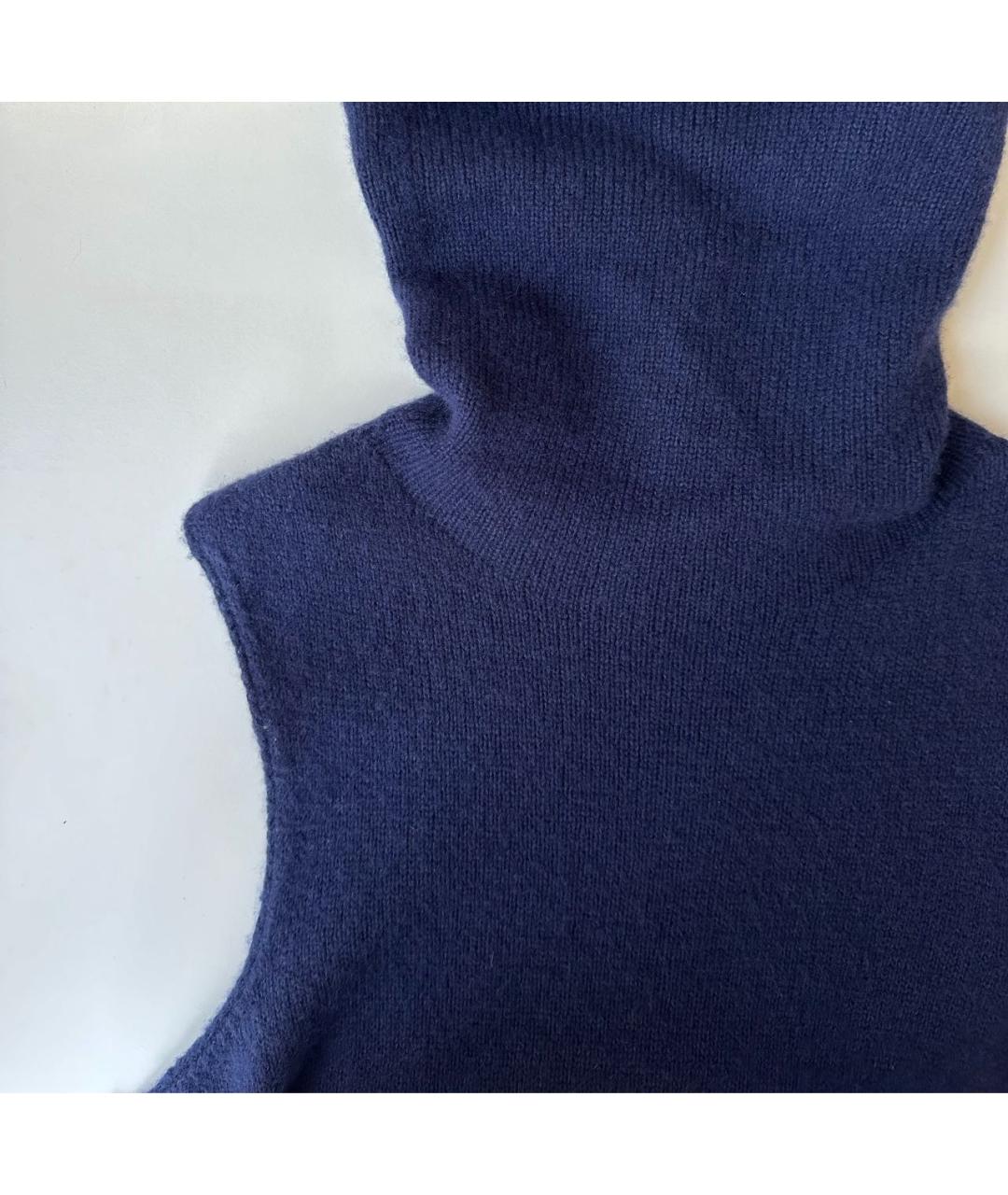 THE ROW Темно-синий кашемировый джемпер / свитер, фото 4