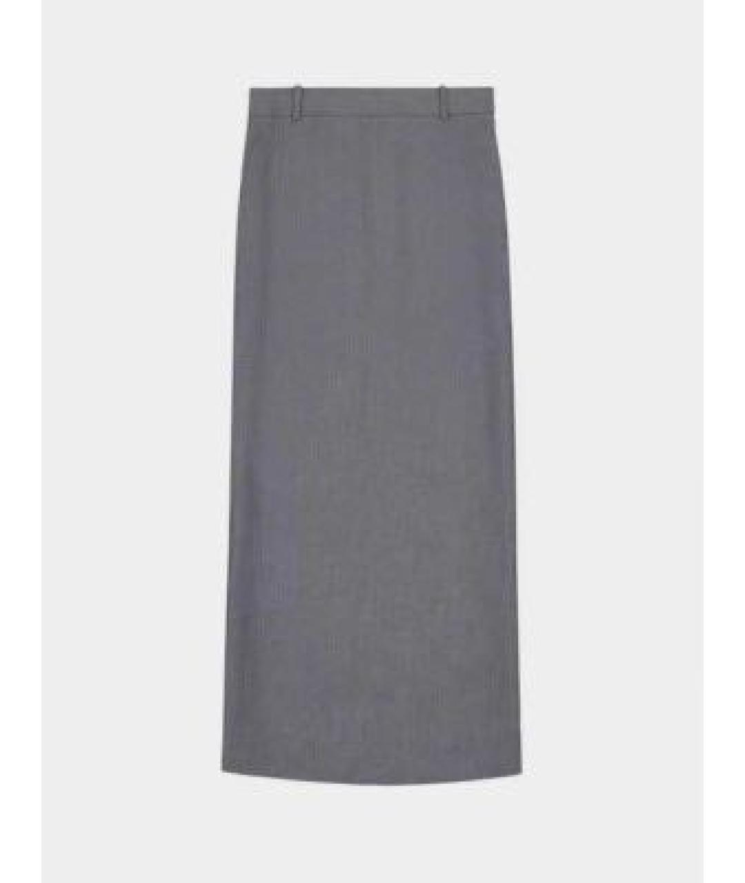 THE FRANKIE SHOP Серая юбка миди, фото 9