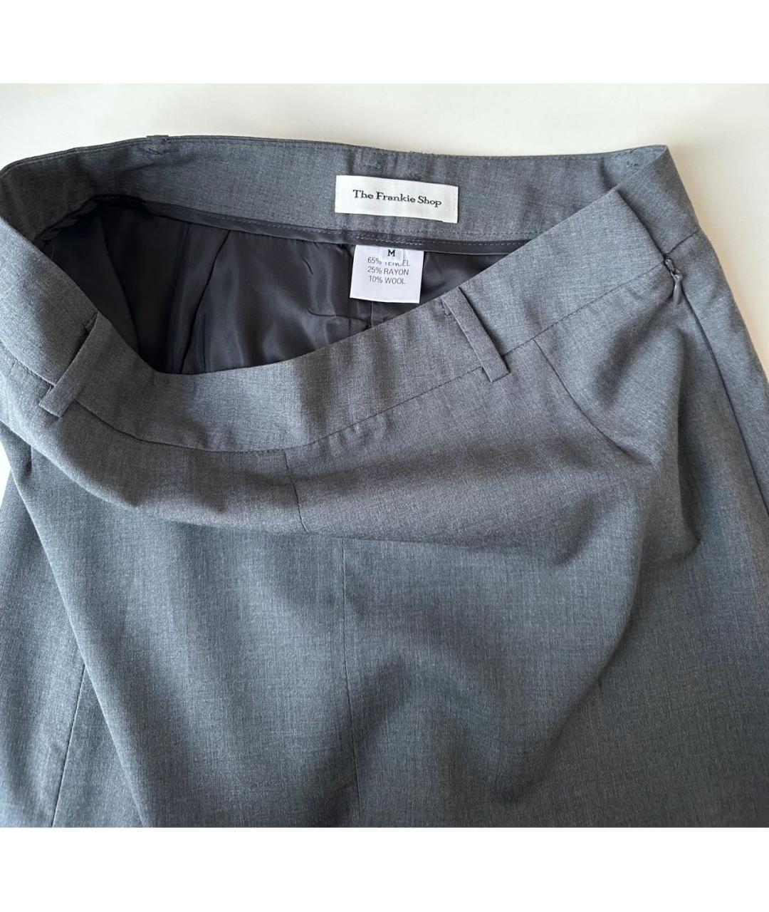 THE FRANKIE SHOP Серая юбка миди, фото 4