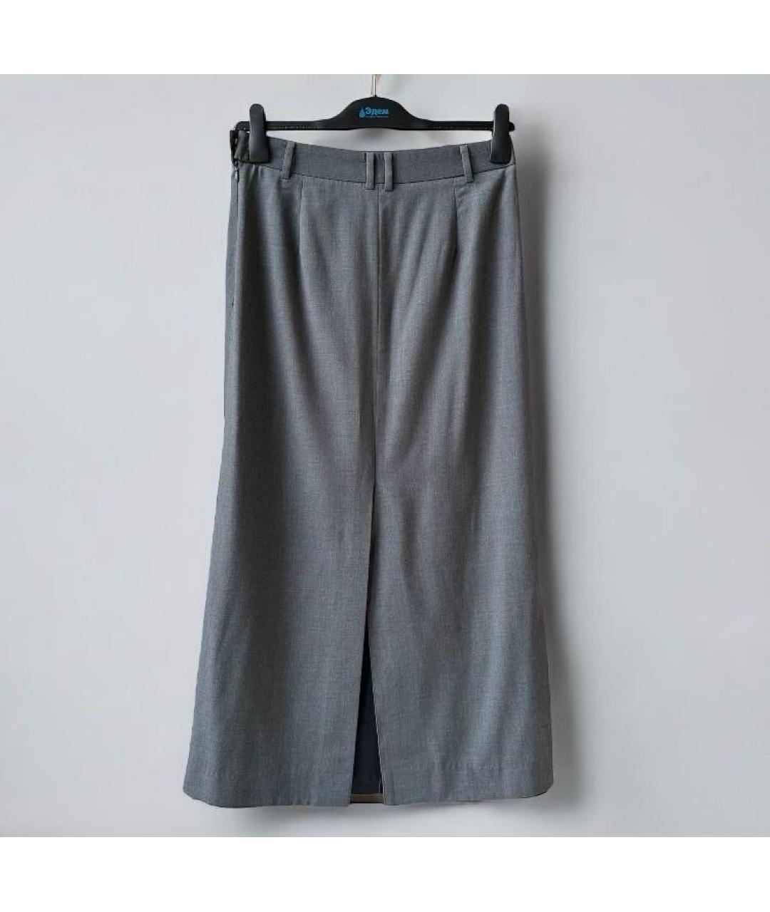 THE FRANKIE SHOP Серая юбка миди, фото 3