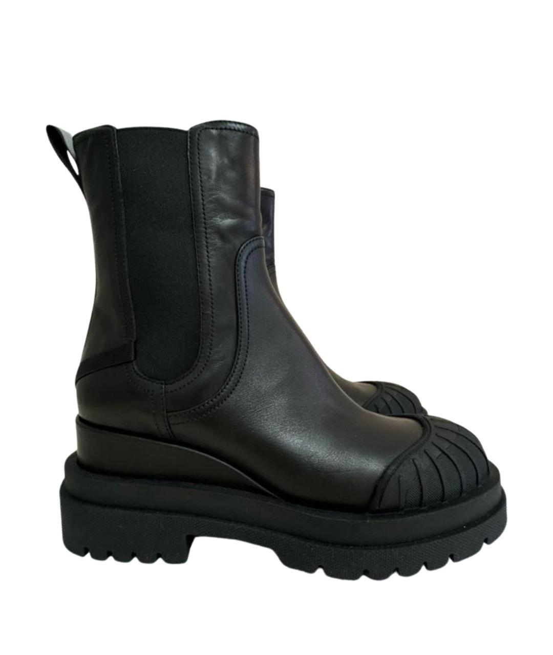 PREMIATA Черные кожаные полусапоги, фото 1