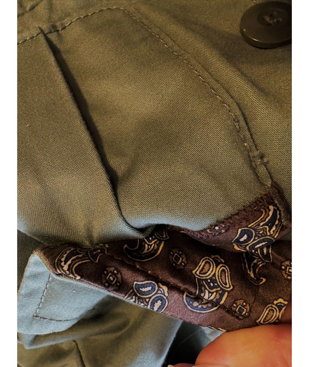 MARC JACOBS Хаки хлопковая куртка, фото 5