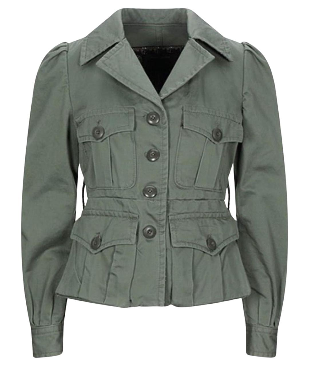 MARC JACOBS Хаки хлопковая куртка, фото 1