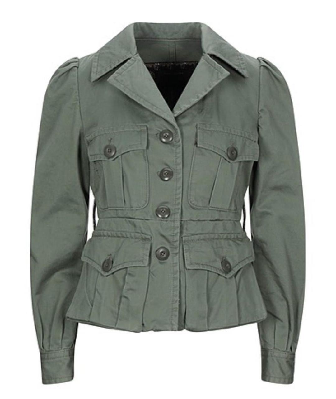 MARC JACOBS Хаки хлопковая куртка, фото 6