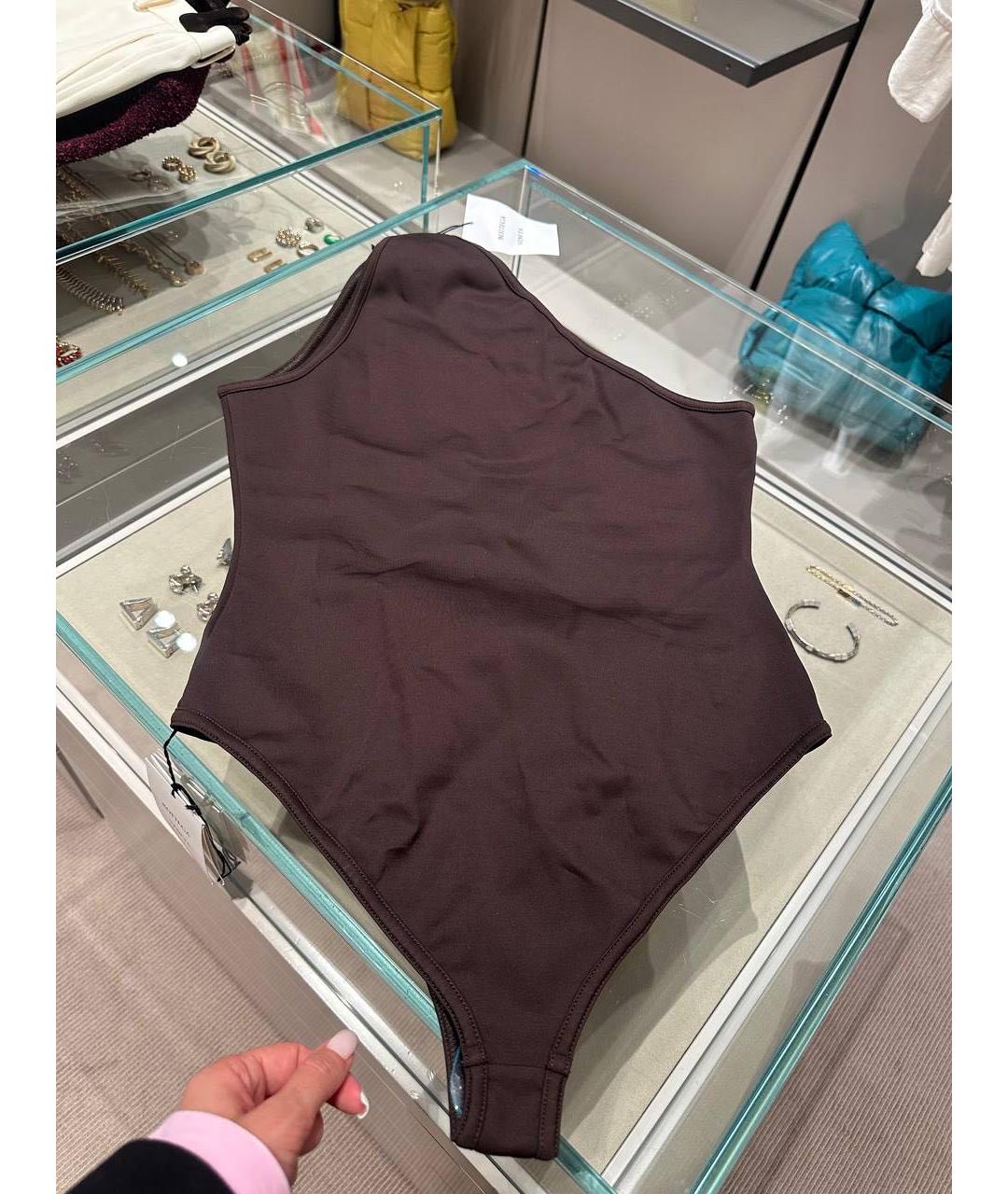 BOTTEGA VENETA Коричневый купальник, фото 3