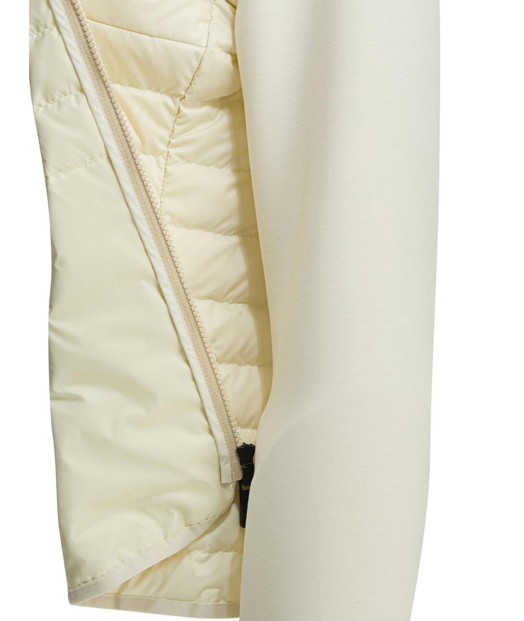 MONCLER GRENOBLE Белая полиэстеровая куртка, фото 4