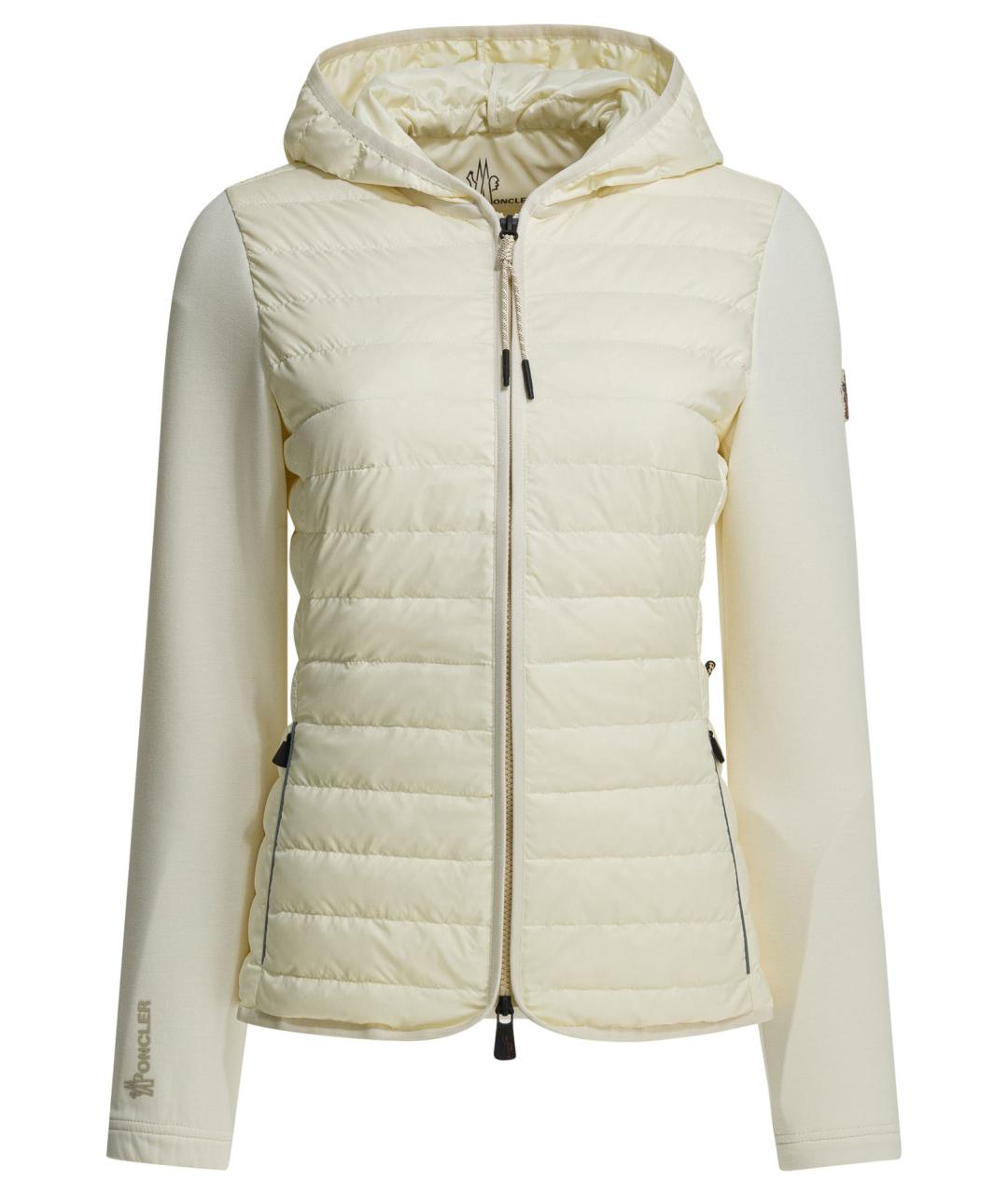 MONCLER GRENOBLE Белая полиэстеровая куртка, фото 1