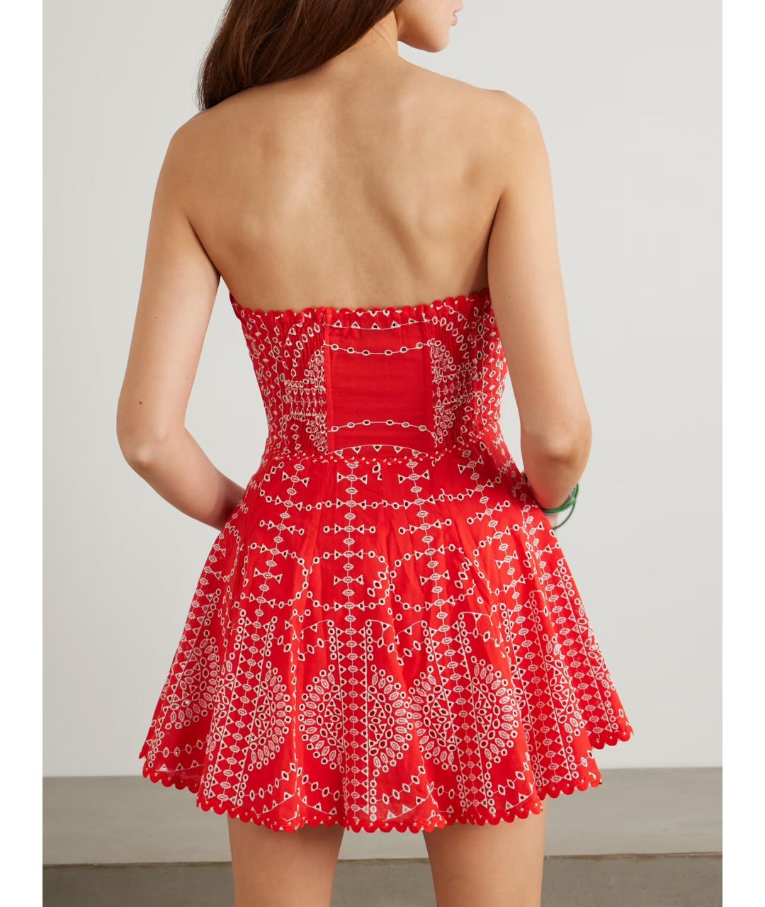 CHARO RUIZ Красное хлопковое платье, фото 3