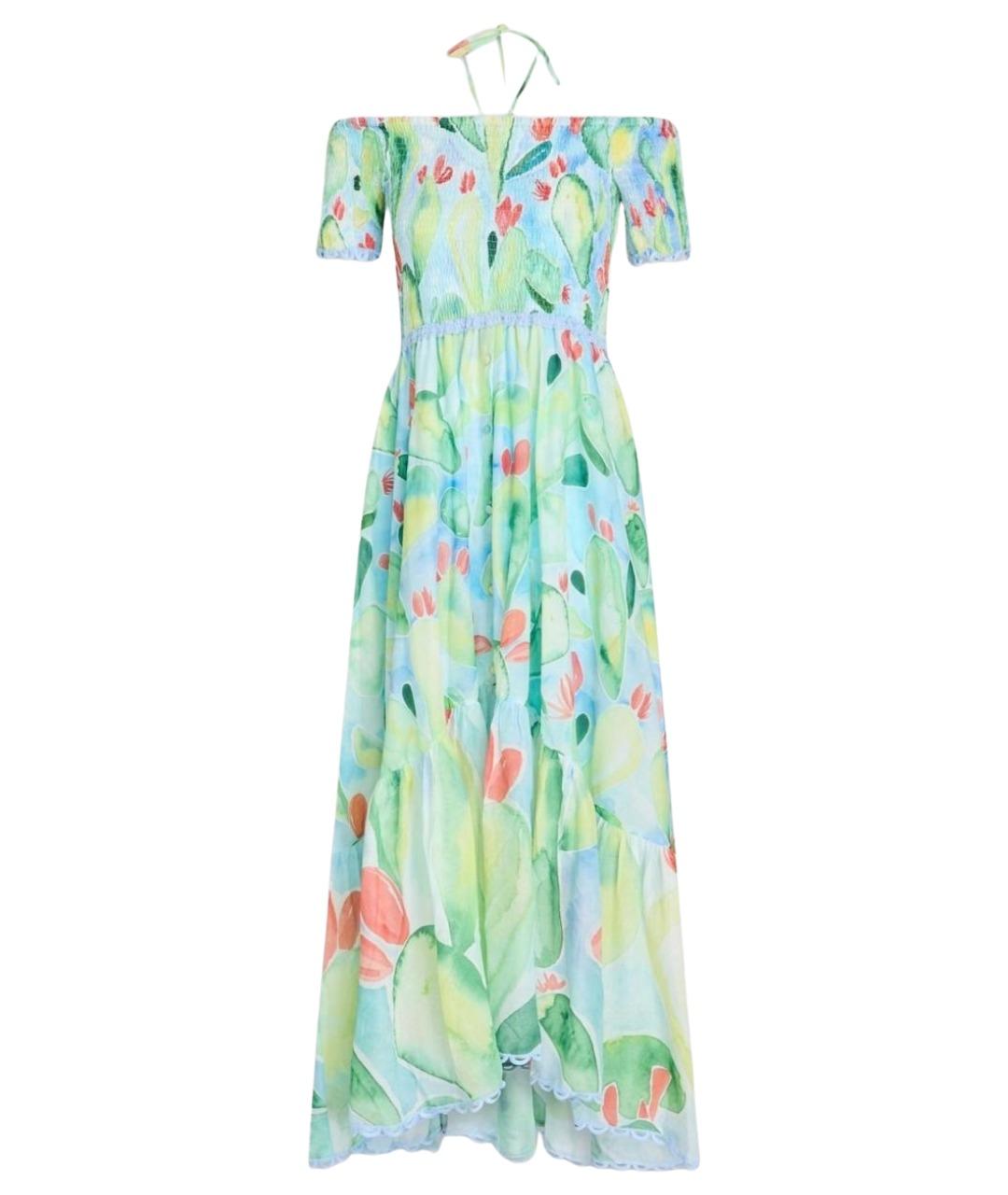 CHARO RUIZ Зеленый хлопковый сарафан, фото 1