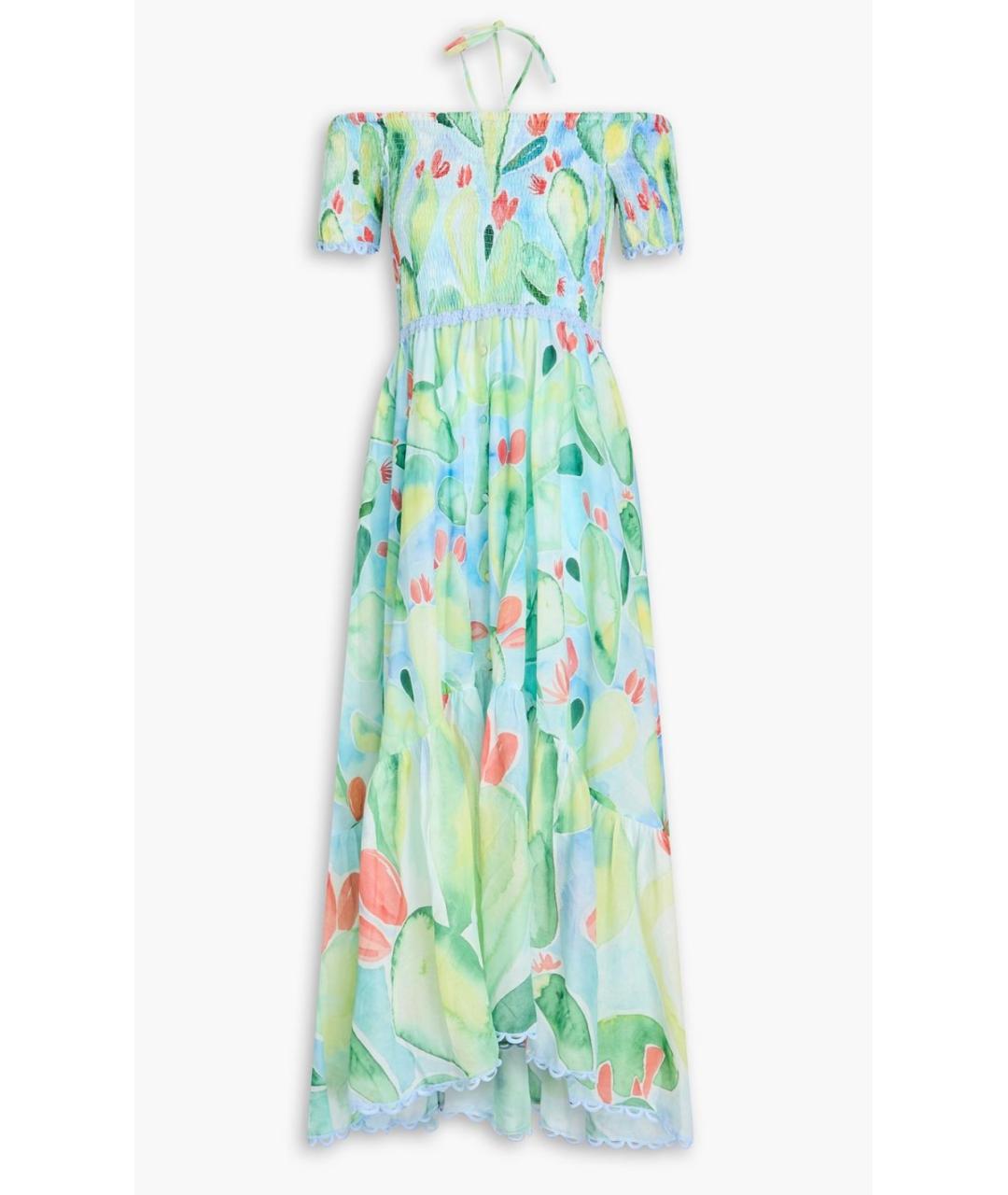 CHARO RUIZ Зеленый хлопковый сарафан, фото 4