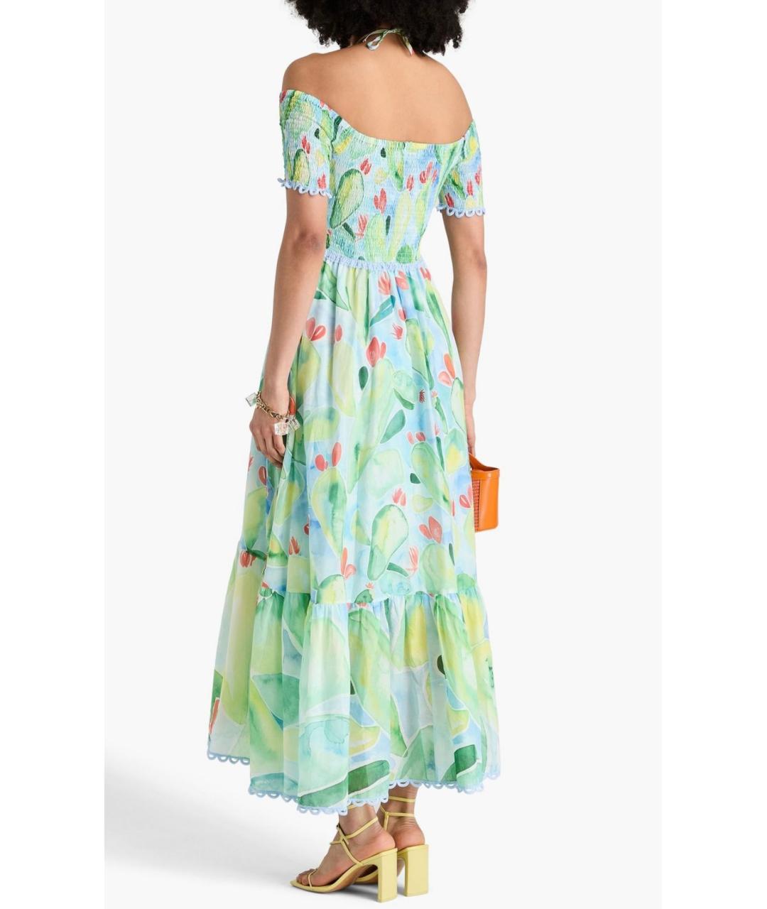 CHARO RUIZ Зеленый хлопковый сарафан, фото 3