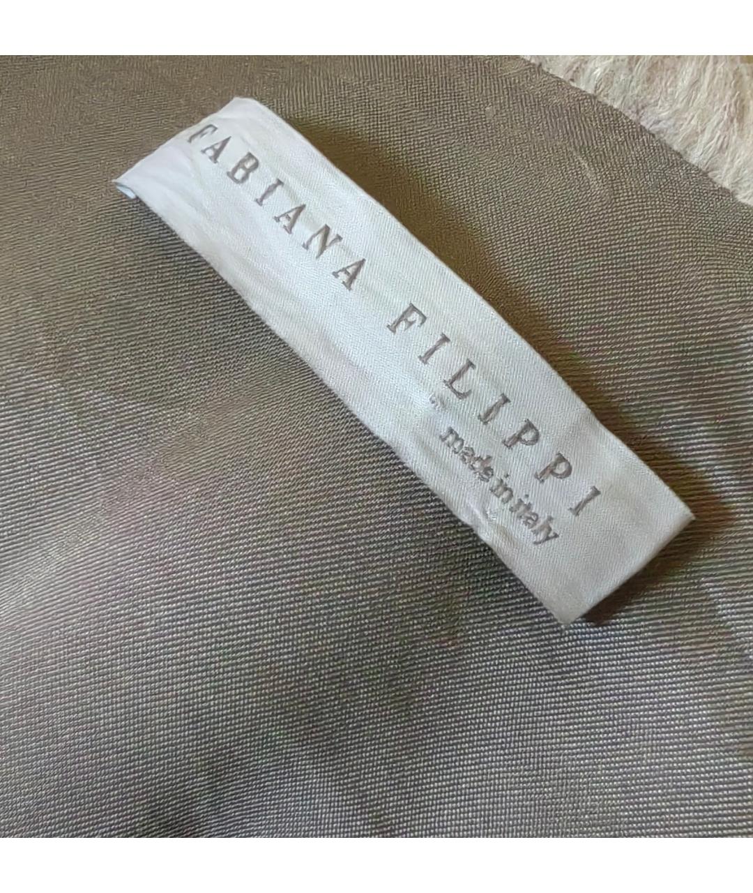 FABIANA FILIPPI Бежевое шерстяное пальто, фото 3