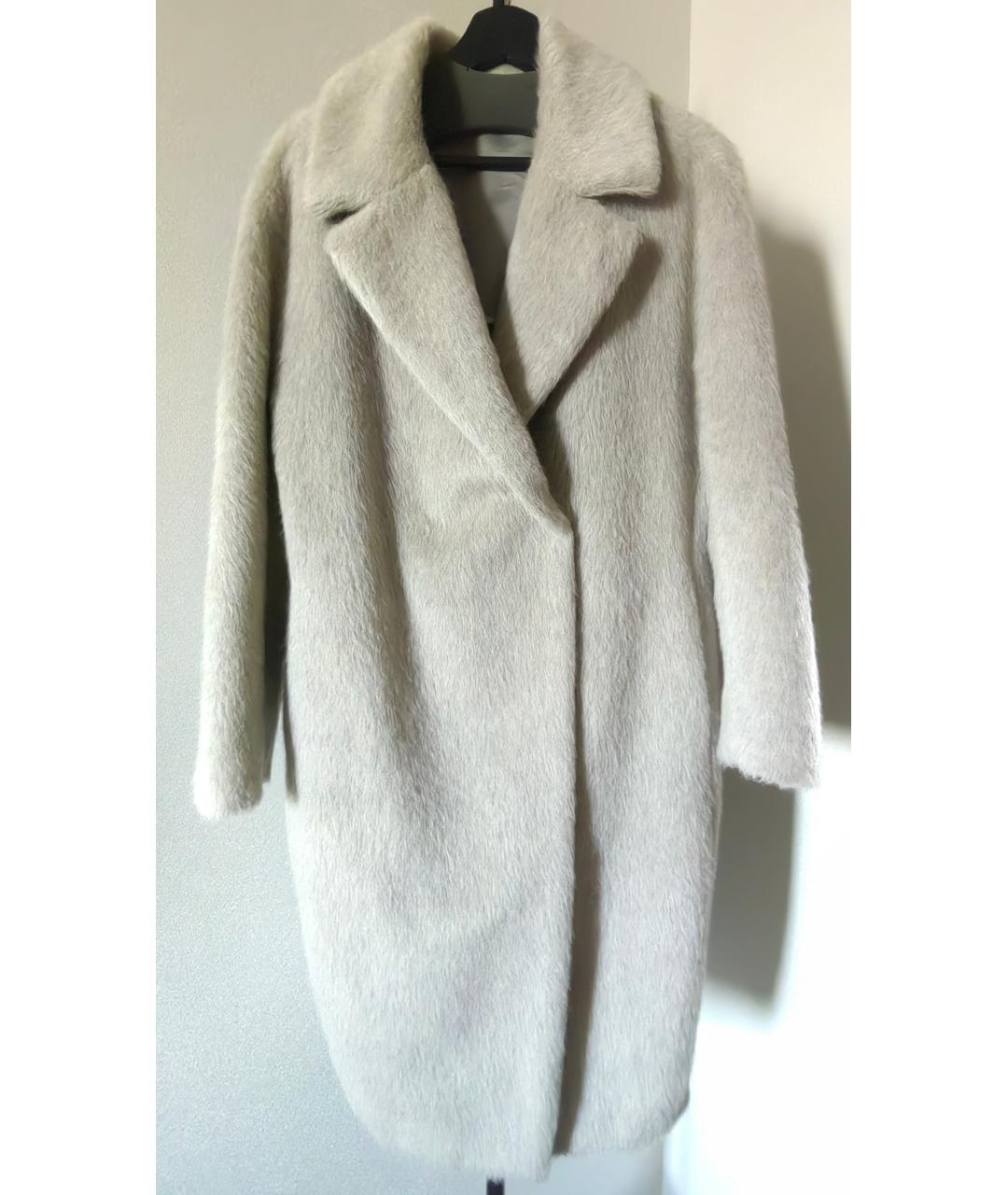 FABIANA FILIPPI Бежевое шерстяное пальто, фото 10