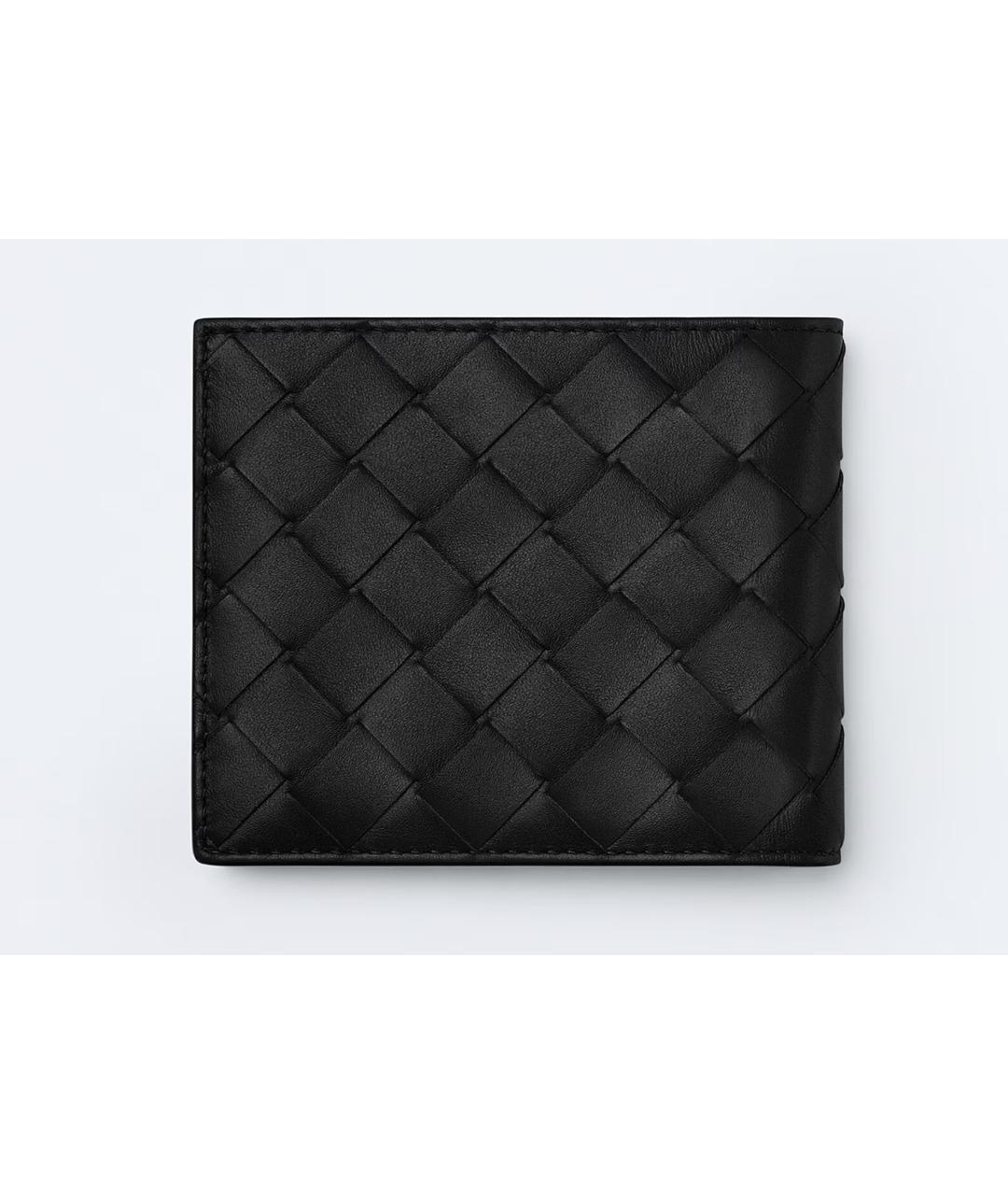 BOTTEGA VENETA Черный кожаный кошелек, фото 3