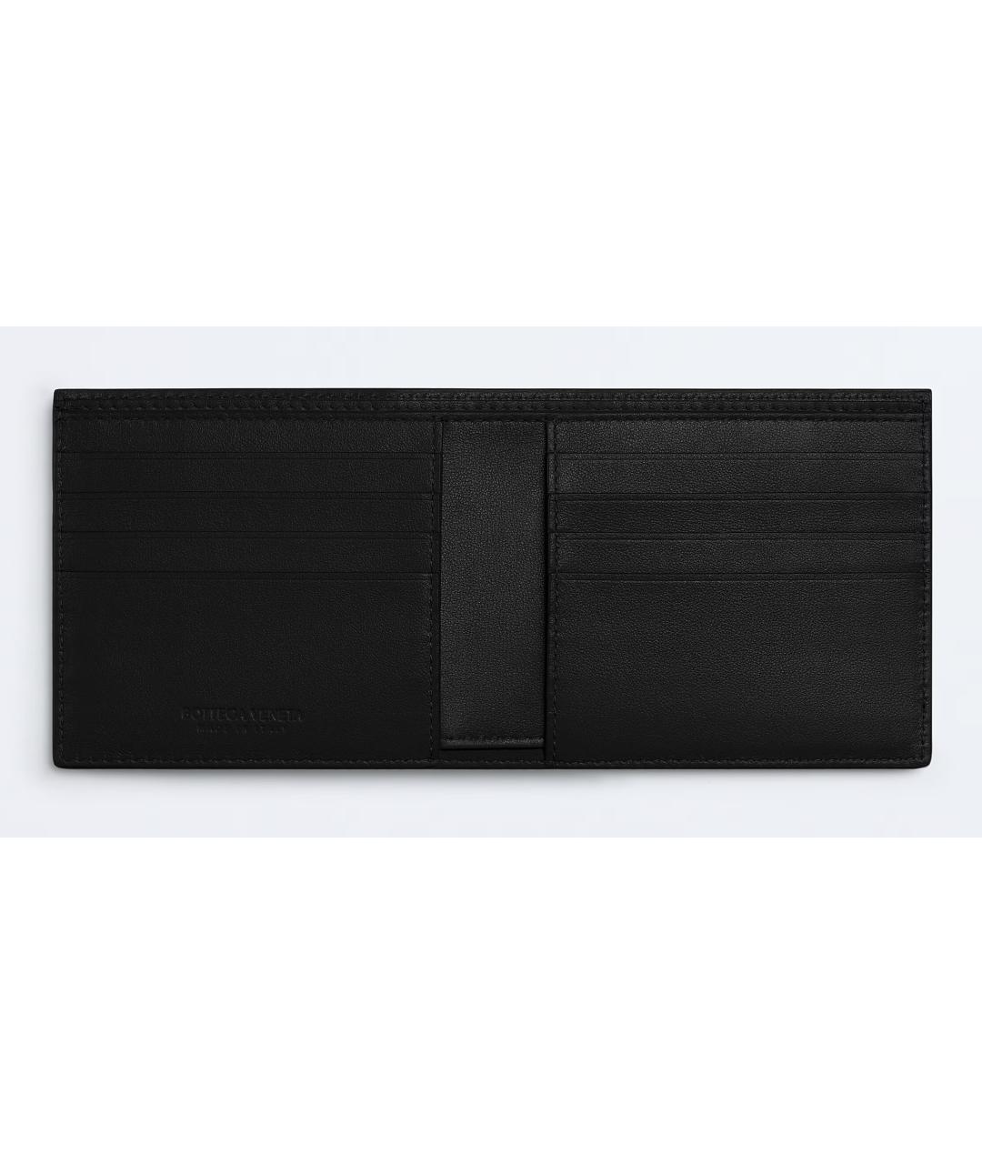 BOTTEGA VENETA Черный кожаный кошелек, фото 2