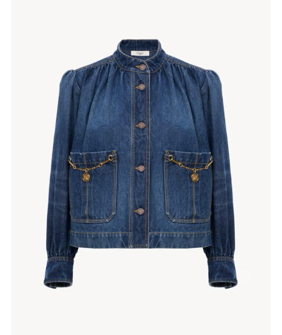 CHLOE Синяя деним куртка, фото 6