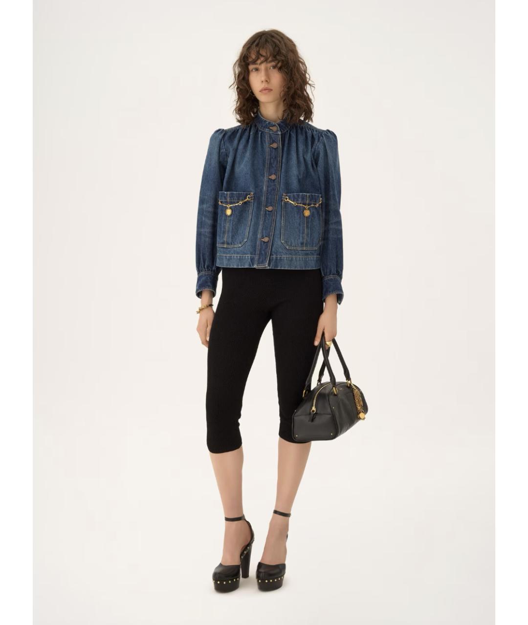 CHLOE Синяя деним куртка, фото 4
