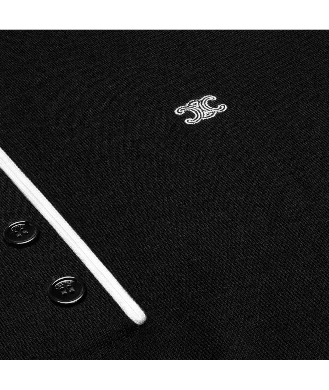 CELINE Черный кашемировый джемпер / свитер, фото 4