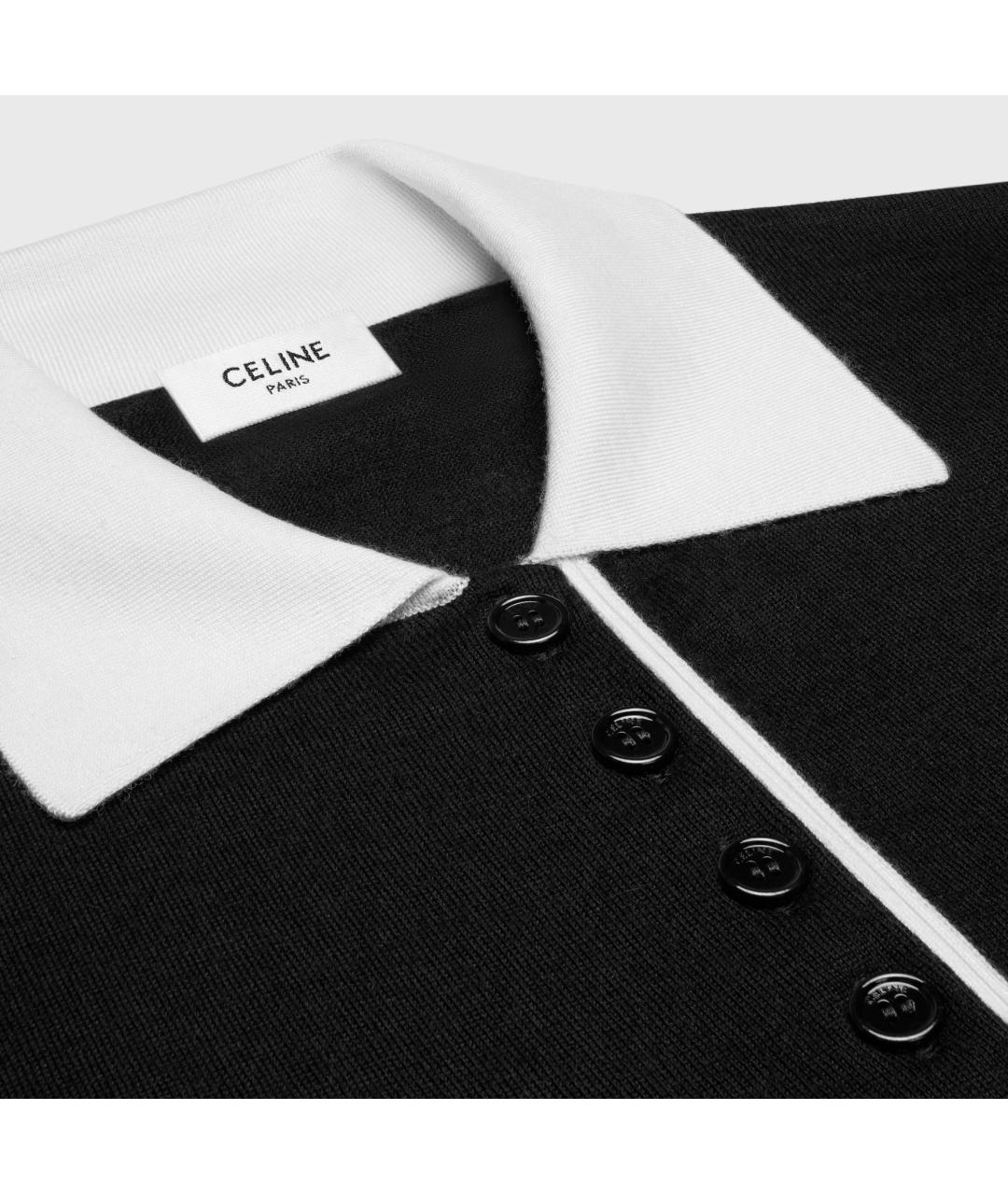 CELINE Черный кашемировый джемпер / свитер, фото 3