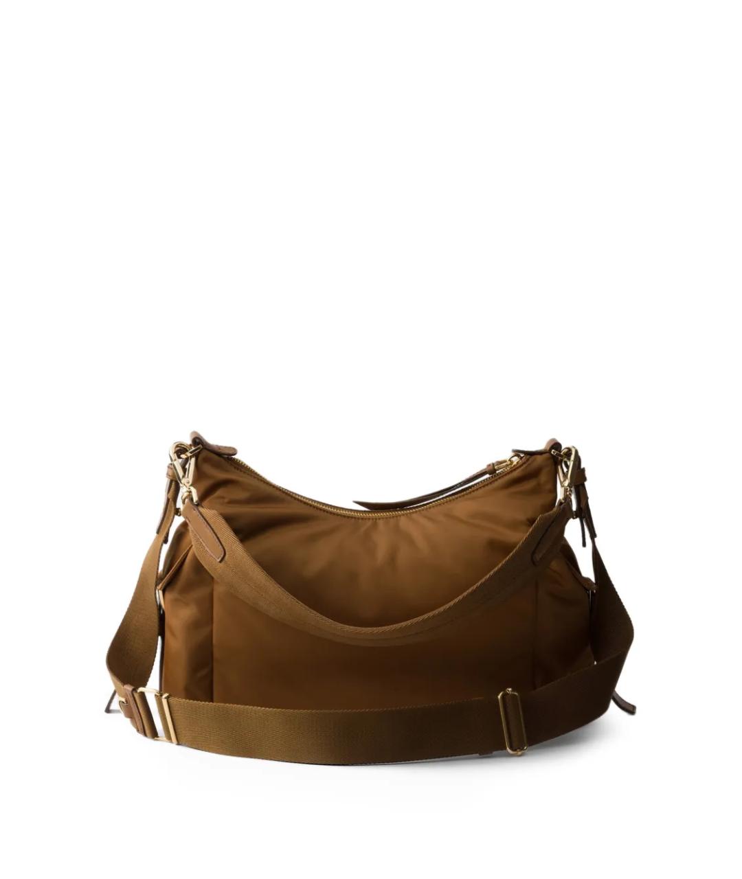 PRADA Коричневая синтетическая сумка через плечо, фото 2