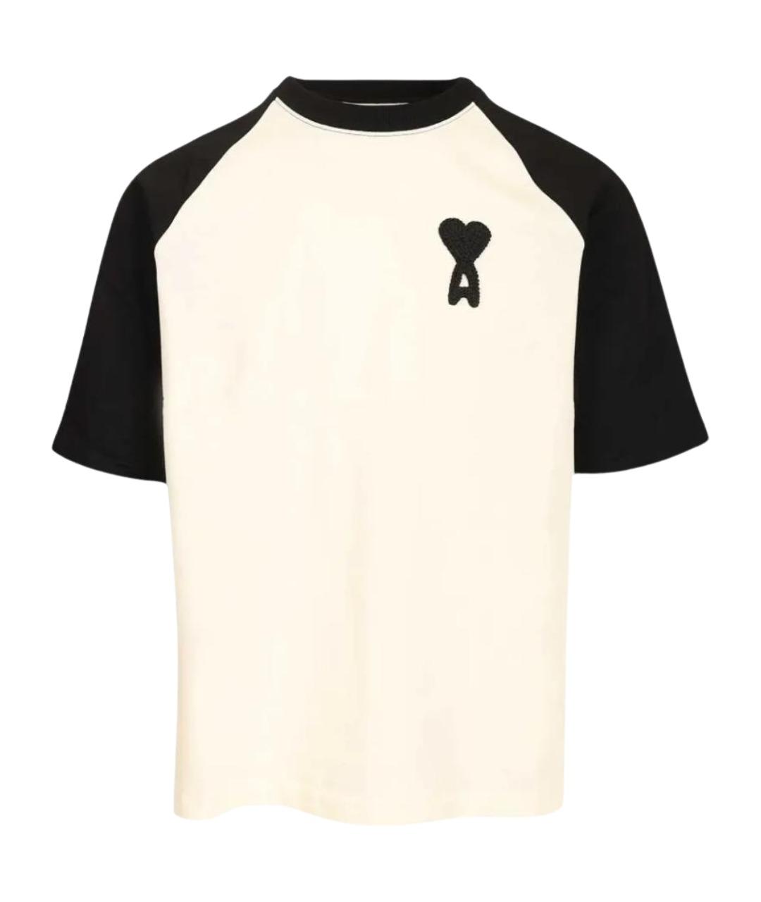 Ami Paris Белая хлопковая футболка, фото 1