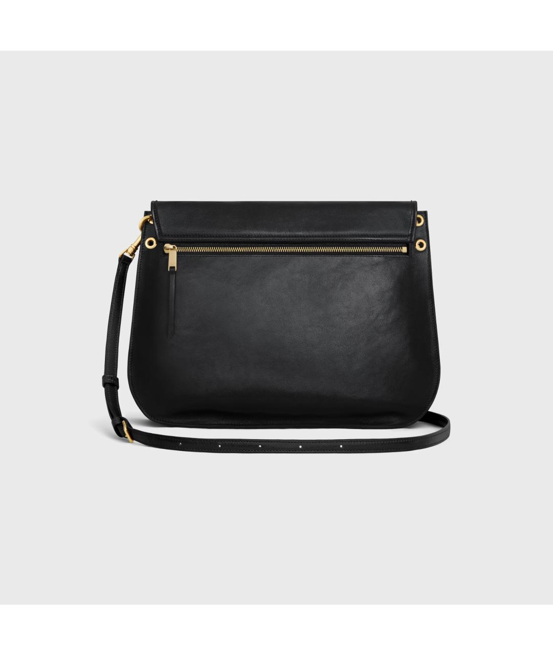 CELINE Черная кожаная сумка через плечо, фото 6