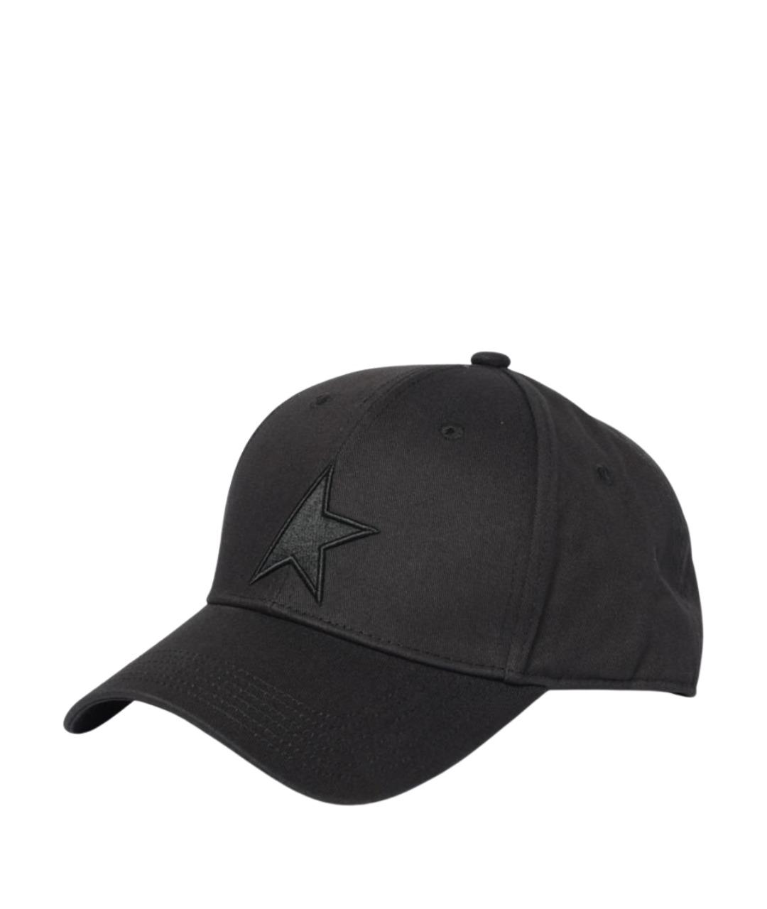 GOLDEN GOOSE DELUXE BRAND Черная хлопковая кепка, фото 1