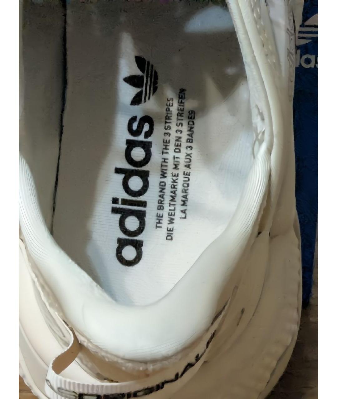 ADIDAS Бежевые кожаные кроссовки, фото 6