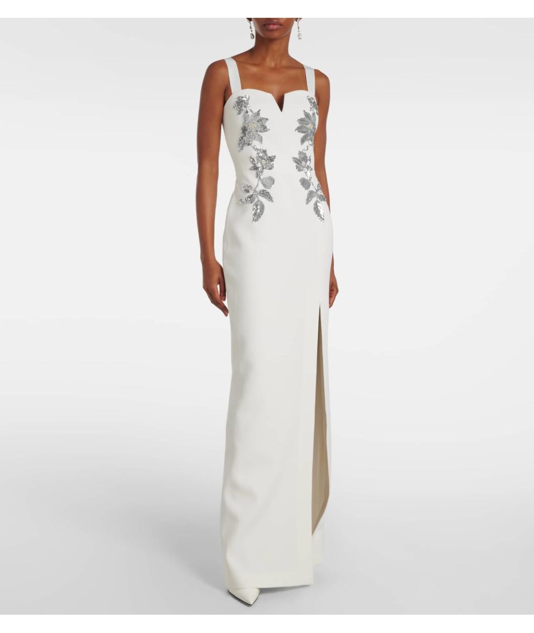 REBECCA VALLANCE Белое полиэстеровое вечернее платье, фото 2