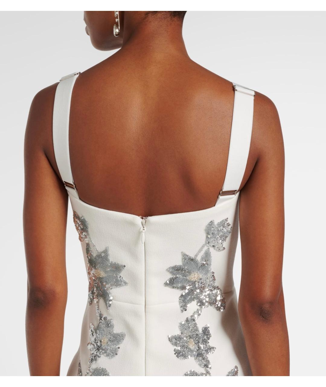 REBECCA VALLANCE Белое полиэстеровое вечернее платье, фото 5