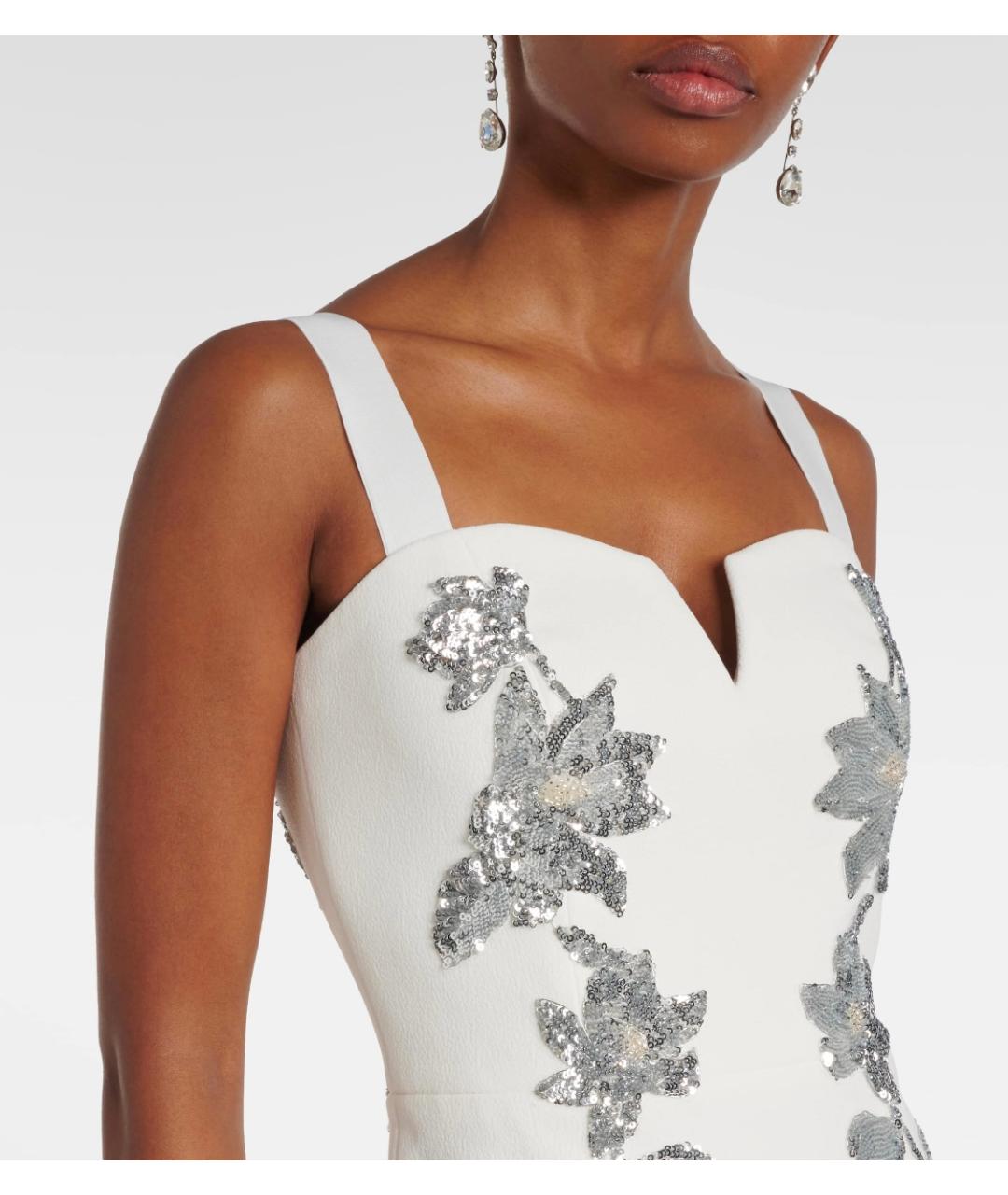 REBECCA VALLANCE Белое полиэстеровое вечернее платье, фото 4