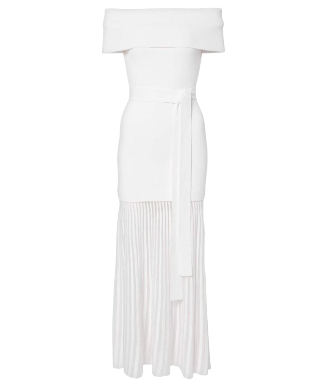 REBECCA VALLANCE Белое вискозное коктейльное платье, фото 1