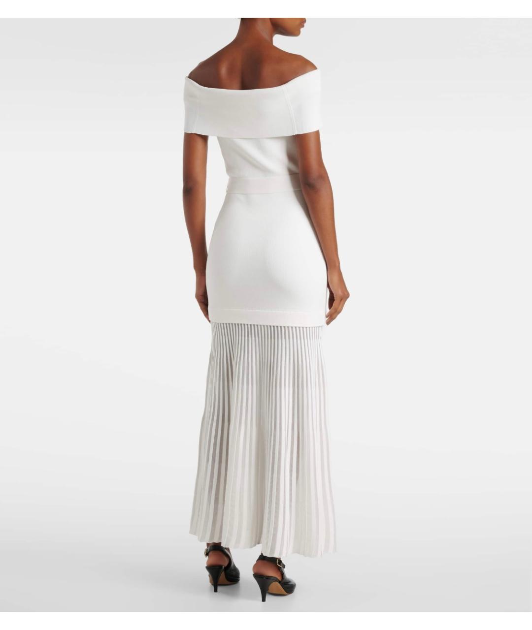 REBECCA VALLANCE Белое вискозное коктейльное платье, фото 3