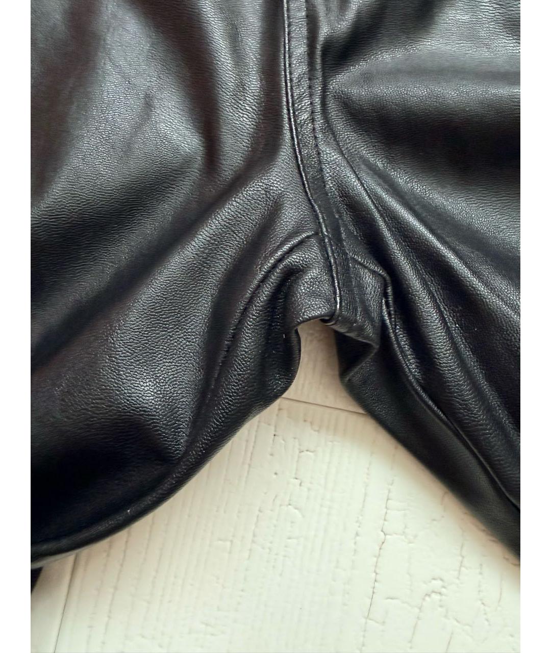 PINKO Черные полиэстеровые брюки узкие, фото 6