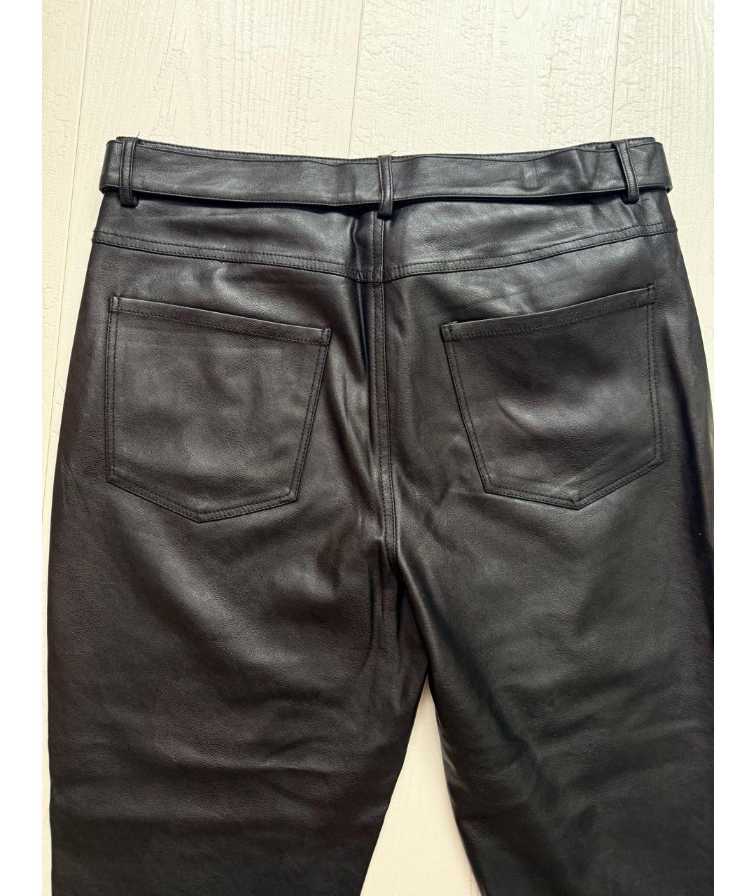 PINKO Черные полиэстеровые брюки узкие, фото 4