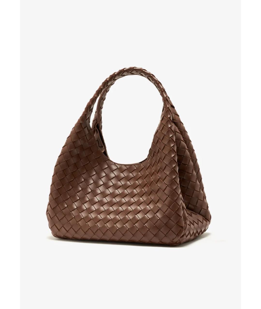 BOTTEGA VENETA Коричневая кожаная сумка тоут, фото 4