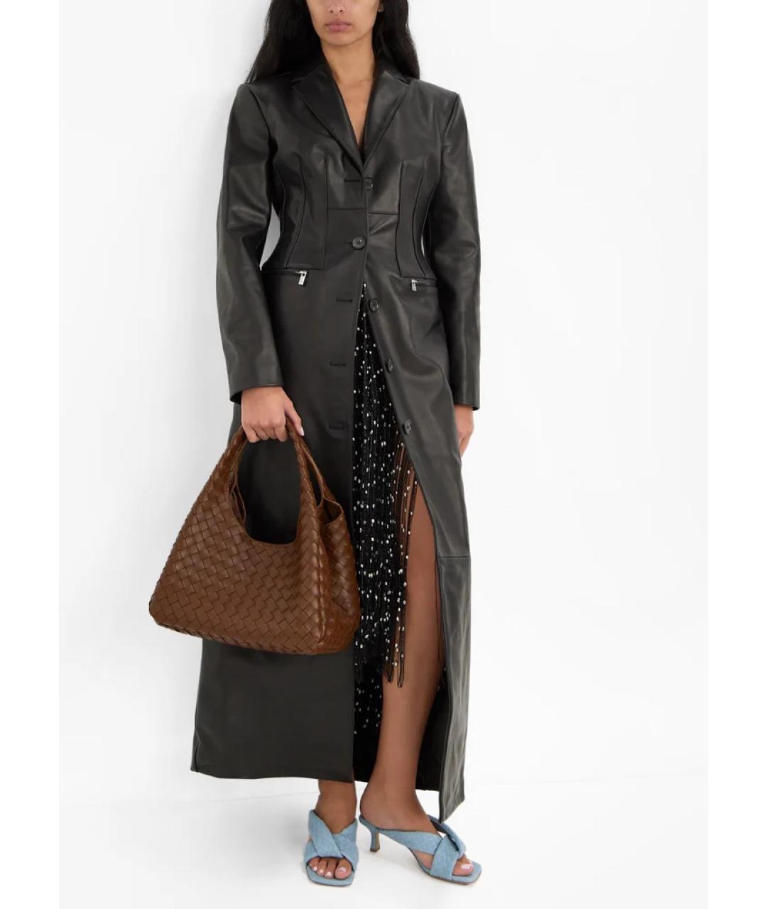 BOTTEGA VENETA Коричневая кожаная сумка тоут, фото 2