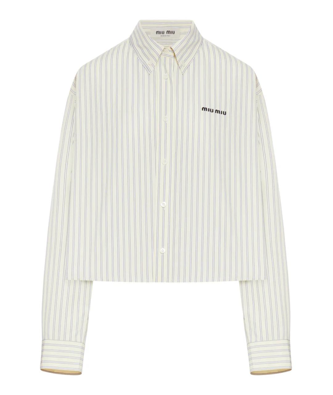MIU MIU Белая рубашка, фото 1